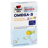 【现货速递】德国双心牌Doppelherz OMEGA-3儿童深海鱼油胶囊 补充...