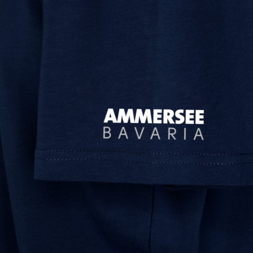 德国直邮 AMMERSEE BAVARIA 纯棉藏青色短袖T恤 T-Shirt【男女同款】 
