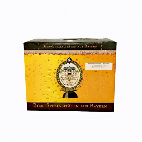 国内现货   德国原装进口Linderhof林德霍夫啤酒 巴伐利亚王室精酿 黄啤500ml*20瓶/箱